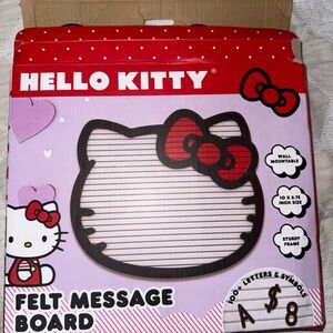 Hello Kitty Red and Black Felt Message Board